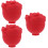 3Pcs Mini Red Silicone Mold for Eye and Face Massage 9