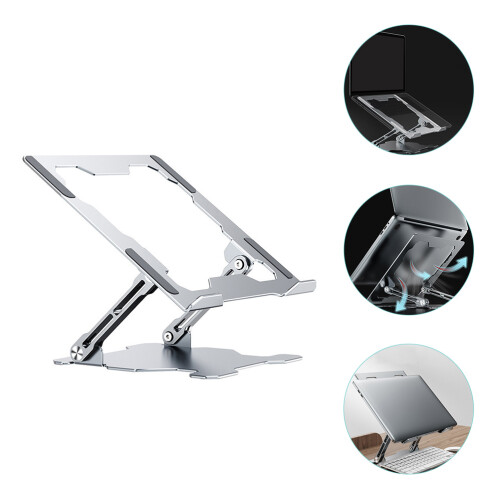Multifunktionaler Notebookhalter Aus Aluminium Silber 2