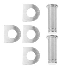2Sets Fußstützen Montage Kit Aus Langlebigem Silber Eisen