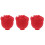 3Pcs Mini Red Silicone Mold for Eye and Face Massage 6