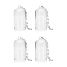 2 glasflasche mit 5 röhrchen für terrarium, schlüsselanhänger