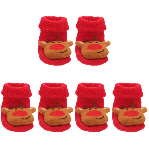 3Pares Calcetines Bebé Antideslizantes Para 2