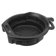 Oil Change Pan WearResistant Density Polyethylene Universal Auto Fit Black
