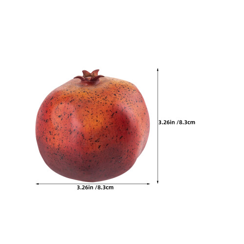 6Stk Täuschend Echte Granatäpfel Aus Robustem Rot 1