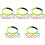 40Stk Elastische Team-Rennbänder Robustem Oxford-Material 5
