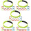 40Stk Elastische Team-Rennbänder Robustem Oxford-Material 10