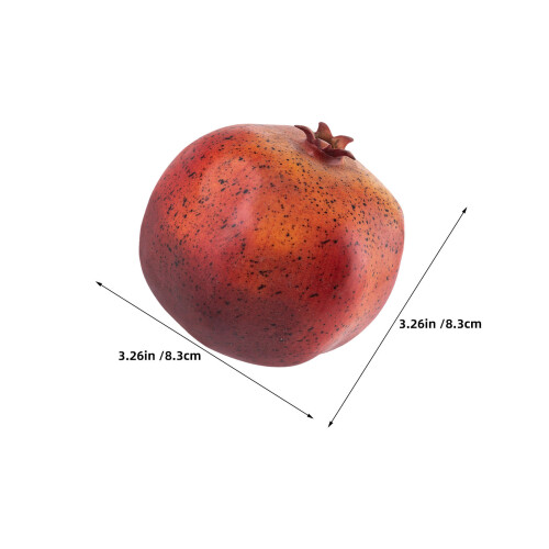 6Stk Täuschend Echte Granatäpfel Aus Robustem Rot 2