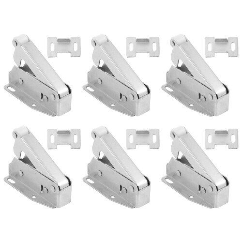 2 Count Push Open Door Catch Spring Loaded Drawer Latch Spring-Loaded 2