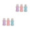 6 Pcs Lockable Nail Polish Remover Plastic Dispenser 8