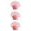 3Pcs Pink Plush Shell Hugging Throw Pillow Comfortable Home Decor 10