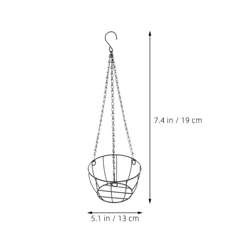 2Stück Metall Hängeampel Eisen – Außen Blumentopfhalter 1