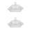 2 Sets Glass Covered Butter Dish With Lid 5