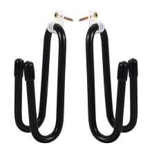 2Ud Soporte Pared De Aluminio Para Guitarra Y Otros Objetos Negro