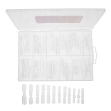 120Ud Formas Plásticas Transparentes Para Extensiones De Dobles