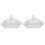 2 Sets Glass Covered Butter Dish With Lid 2