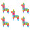 5Pcs Paper Pinata Toy Assorted Candy Gift Box 5
