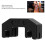 Metal Cello Practice Mute Adjustable Silencer for Bow, Black BA37 4