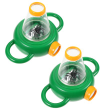6Pièces Boîtes Loupe Vertes Pour Insectes Jeux D'exploration