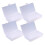 6Pcs Clear Plastic Containers with Lids Storage Boxes for Home 6