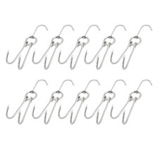 20 Pcs Sturdy Meat Hooks For Poultry Bbq Silver