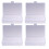 6Pcs Clear Plastic Containers with Lids Storage Boxes for Home 5