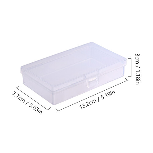 6Pcs Clear Plastic Containers with Lids Storage Boxes for Home 1