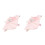 2Stk Baby Schmusetuch Plüsch Rosa & Spielt 6