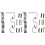 4 Sets Wall Mount Curtain Rod Bracket Holder Towel Rack 3