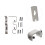 4 Sets Wall Mount Curtain Rod Bracket Holder Towel Rack 9