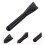 3 Pcs Bright Black Wooden Handle Makeup Brush Set For Foundation 11