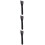 3 Pcs Bright Black Wooden Handle Makeup Brush Set For Foundation 9