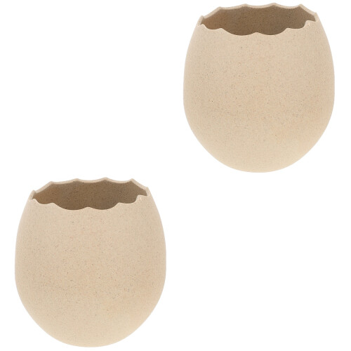 2St Khaki Eierschaalvormige Dessertkom Keramische 2