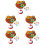 5 Sets Shape Matching Game Toddler Educational Toy 8