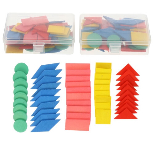 6 Sets Wooden Creative Geometry Puzzle Game For Kids 1