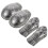 4Sets Silberne Plastik Für Kinder Cosplay Arme Schultern 2