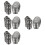 4Sets Silberne Plastik Für Kinder Cosplay Arme Schultern 8