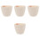 4Pcs Ceramic Crucible Cup Laboratory Equipment 40Ml 5