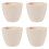 4Pcs Ceramic Crucible Cup Laboratory Equipment 40Ml 7