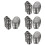 4Sets Silberne Plastik Für Kinder Cosplay Arme Schultern 7
