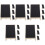 20 Pcs Desktop Message Chalkboard Wooden Freestanding Mini Blackboard 5