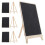 20 Pcs Desktop Message Chalkboard Wooden Freestanding Mini Blackboard 3