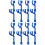 8 Pcs 2 Sets Plastic Storage Rod Pool Cleaning Hanging Rod 6