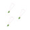 3Pièces Ocarina Vent 6 Trous Céramique Vert Forme Conque 4