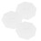 6 Pcs Round Travel White Dishes 9