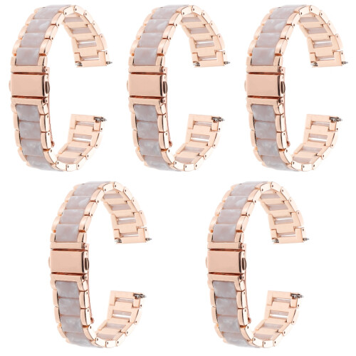 5Pcs Metal Stainless Watch Band Replaceable For Men 2