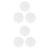 6 Pcs Round Travel White Dishes 5