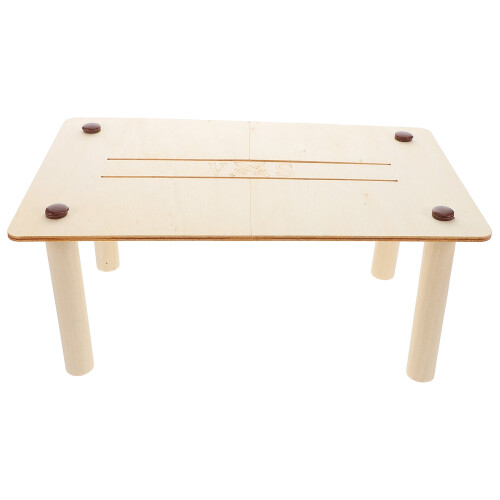 2Pièces Table Combat Bois Beige Hamster Écureuil Jeu Amusant