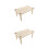 2Pièces Table Combat Bois Beige Hamster Écureuil Jeu Amusant 7