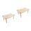 2Pièces Table Combat Bois Beige Hamster Écureuil Jeu Amusant 9