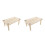 2Pièces Table Combat Bois Beige Hamster Écureuil Jeu Amusant 5